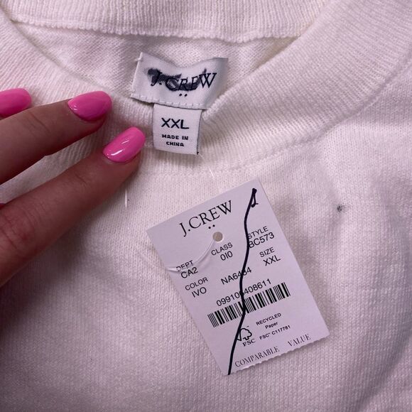 J. Crew Factory Puff-sleeve sweater Item BC573* - Picture 4 of 4